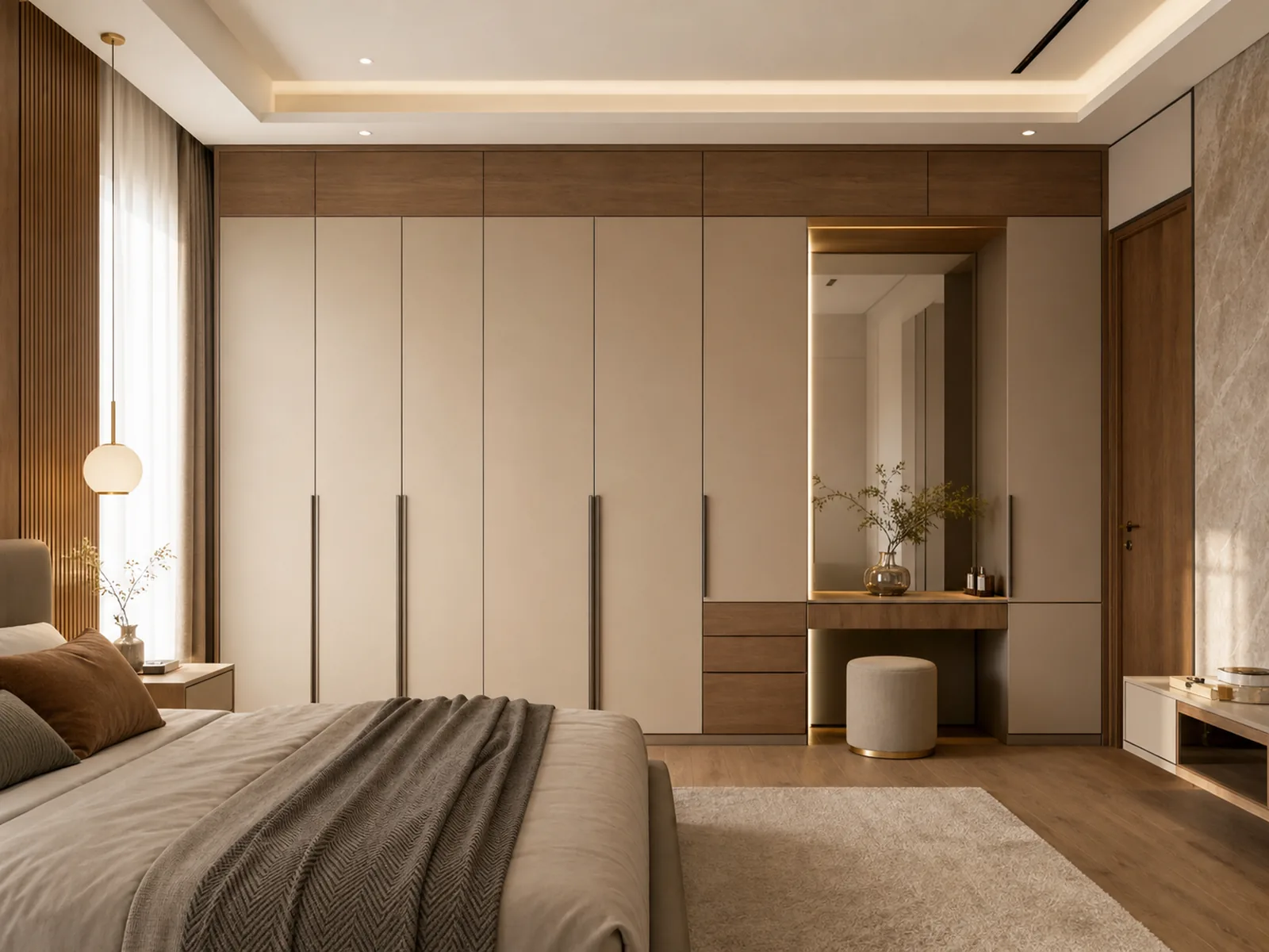 Bedroom wardrobe and vanity project by VOGUER