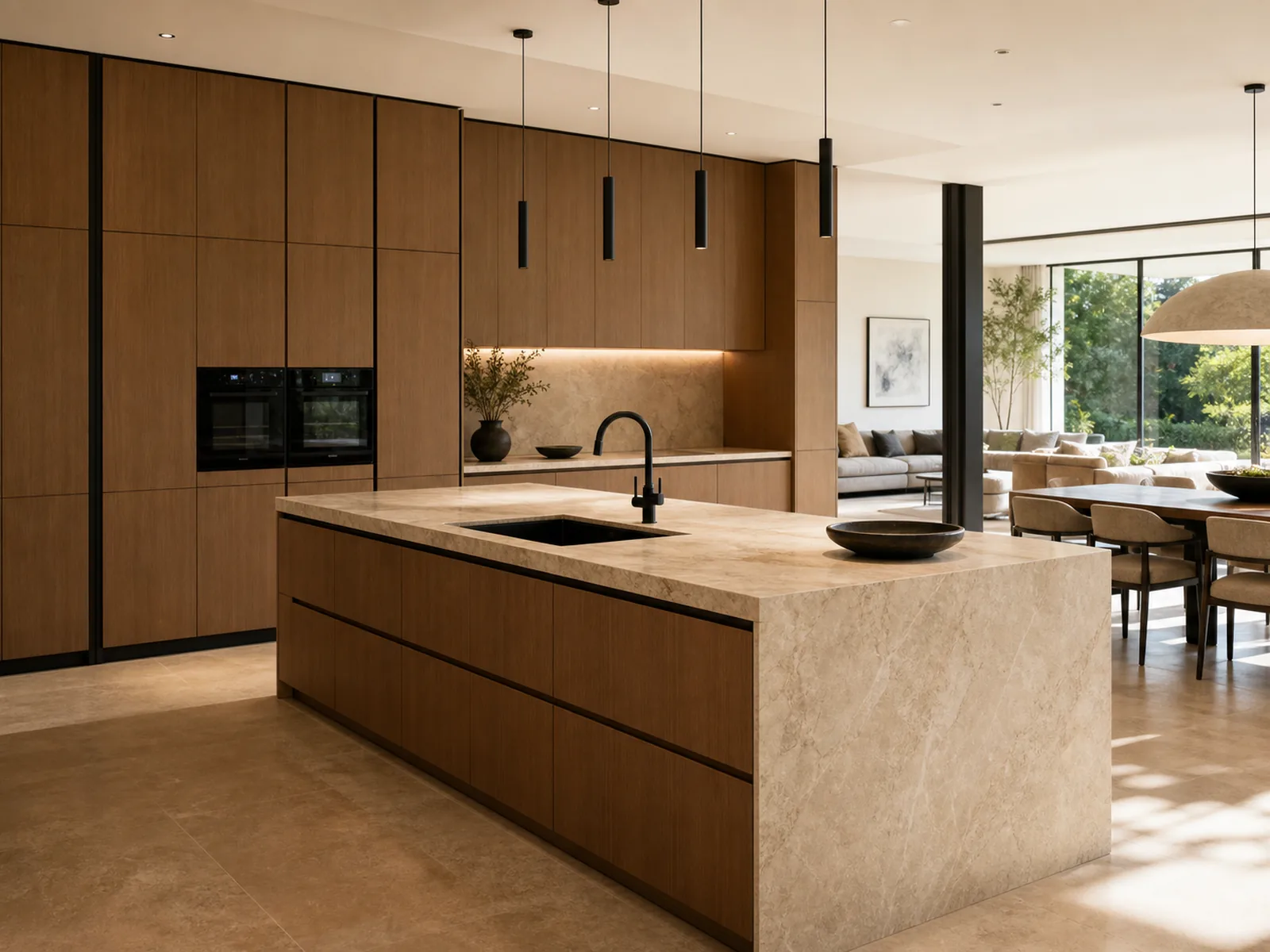 VOGUER kitchen island and cabinet project for whole house customization
